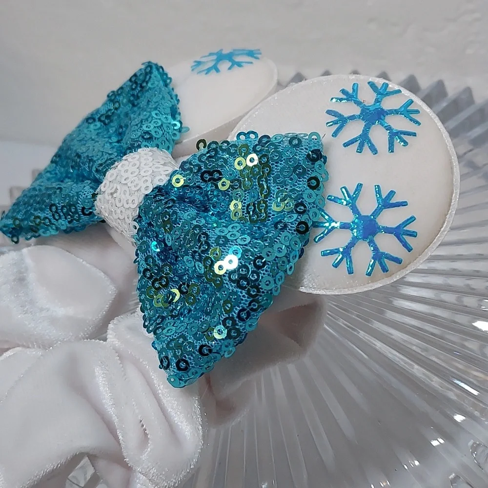 Hair Ties - Sequins - Mini Mouse Ears 4-bundle